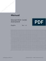 Manual: Simrad IS20 Combi Instrument