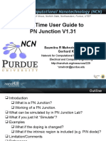 First Time User Guide To PN Junction V1.31: Network For Computational Nanotechnology (NCN)