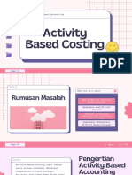 Activity Based Costing: Management Accounting