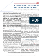 Local Avalanche Effect of 4H-Sic P-I-N Ultraviolet Photodiodes With Periodic Micro-Hole Arrays