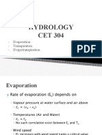 Lec 05 - Evapotranspiration