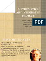 Mathematics Art Integrated Project-: NAME: - Rana Harshil Class:Xi-A ROLL NO:11137 Topic:-Sets