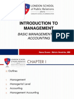 Introduction To Management: Basic Management and Accounting