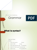 Grammar: The Structure of Sentences