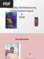 Encoding and Interleaving of Information Signal in GSM