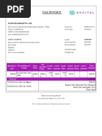 Tax Invoice: Excitel Broadband Pvt. LTD