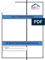 Al-Kods International School: Year 3 Science Revision