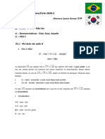 Aula de Coreano sobre o ODS 5