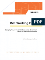 [9781484387788 - IMF Working Papers] Volume 2018 (2018)_ Issue 271 (Dec 2018)_ Designing Sound Fiscal Relations Across Government Levels in Decentralized Countries