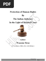 Role of Indian Judiciary in Protection of Human Rights- By Waseem Firoz