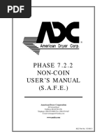 PHASE 7.2.2 Non-Coin User'S Manual (S.A.F.E.) : American Dryer Corporation