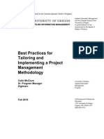 Best Practices For Tailoring and Implementing A Project Management Methodology