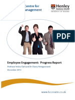 The Henley Centre For Customer Management: Employee Engagement: Progress Report