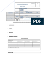 Modelo de Informe Técnico de Educación en Casa Modificado