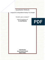 Hypothesis Testing of Health Risks from Passive Smoking