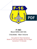 DCS F-16 Block 50 Check List