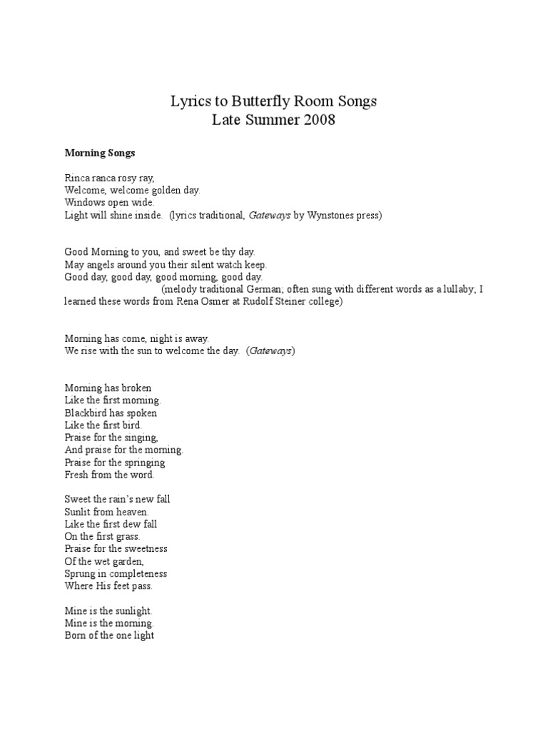 On A Good Day Lyrics / Good Old Hymns What A Wonderful Day Lyrics Sheetmusic Midi Mp3 Audio And Pdf : Original lyrics of on a good day song by above & beyond.