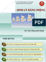 Bài Giảng Giải Phẫu - Sinh Lý Răng Miệng