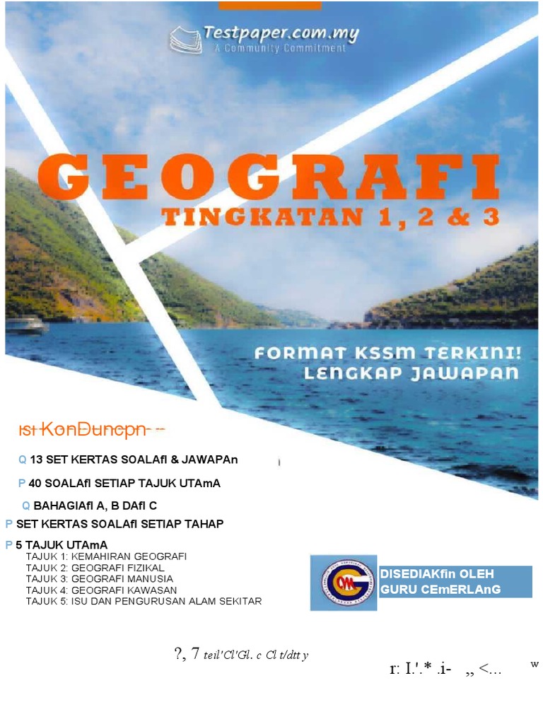Koleksi 13 Set Kertas Soalan Tajuk Utama Geografi Tingkatan 1 2 3 KSSM1 ...