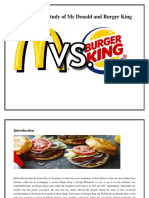 Comparative Study of Mc Donald and Burger King Ppt