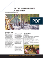 ND-Burma Quarterly Report Jan March 2011 (English)