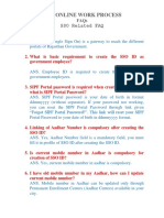 Sipf Online Work Process: SSO Related FAQ