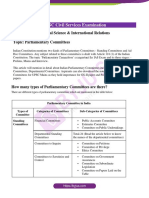 UPSC Parliamentary Committees Guide