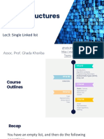 Data Structures: Lec3: Single Linked List