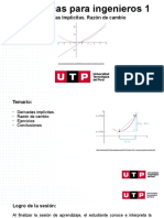 S11.s2 - Derivadas Implícitas. Razón de Cambio