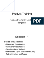 Product Training: Reid and Taylor (I) Limited, Bangalore