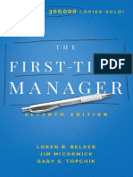 The First-Time Manager by Loren B. Belker Jim McCormick Gary S. Topchik)