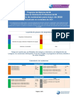 May 2022 Calendario Examenes