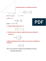 Examem Algebra Matricial