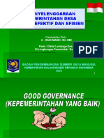 Penyelenggaraan Pemdes-Yg Efisien