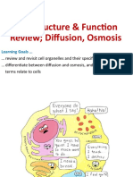 2 Cell Structure and Function, Diffusion and Osmosis