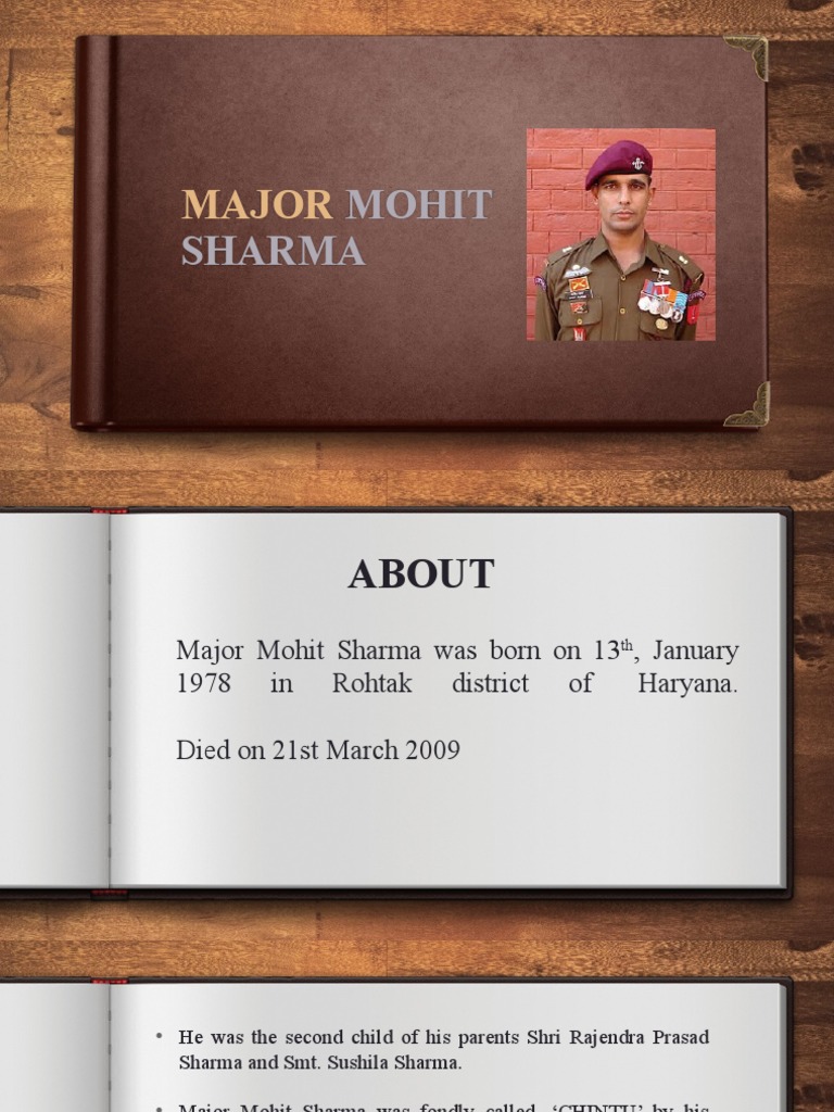 Major Mohit Sharma: A Soldier's Legacy | PDF | Government Of India ...