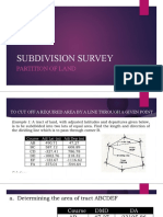 Subdivision Survey: Partition of Land