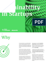 Sustainability in Startups: Whitepaper