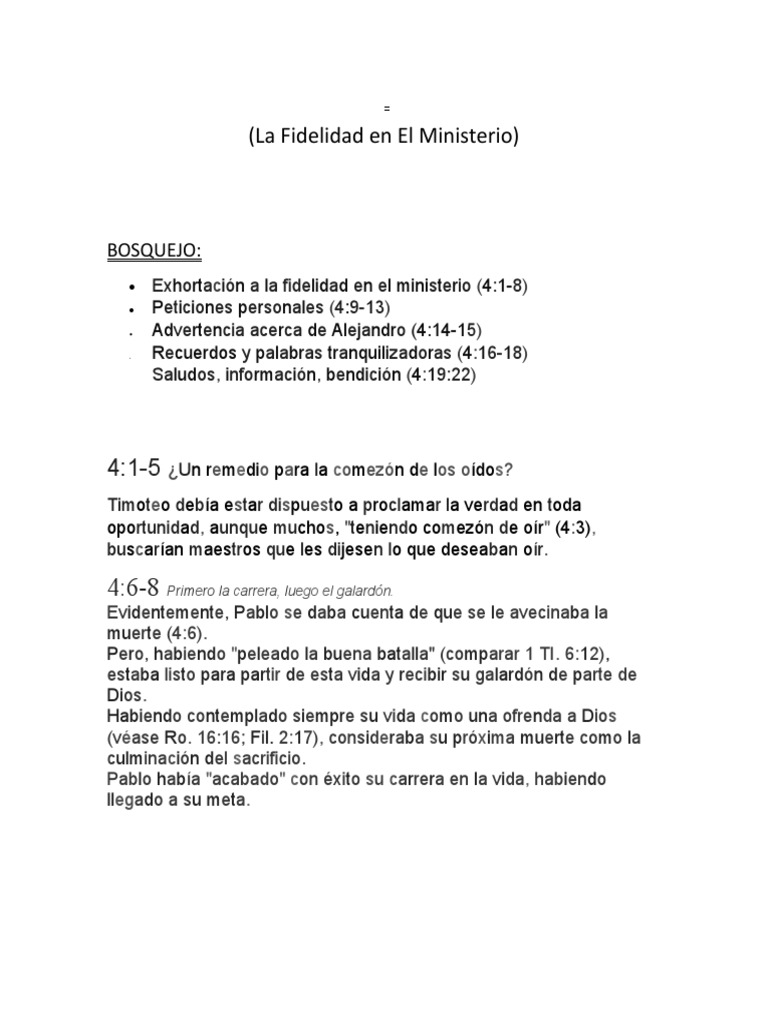 2 Timoteo Capitulo 4 Pdf Bernabé Pablo El Apóstol