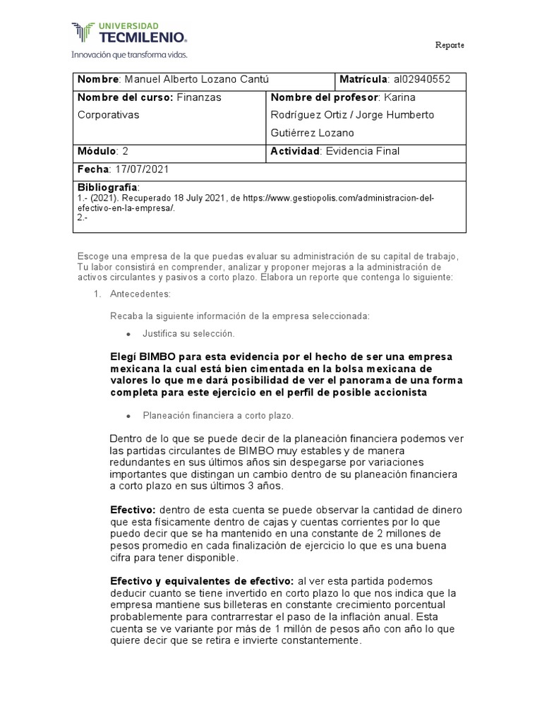 Evidencia Final | PDF | Compartir (Finanzas) | Contabilidad