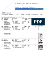 XII Class LOC Checklist