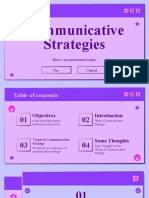 Communicative Strategies