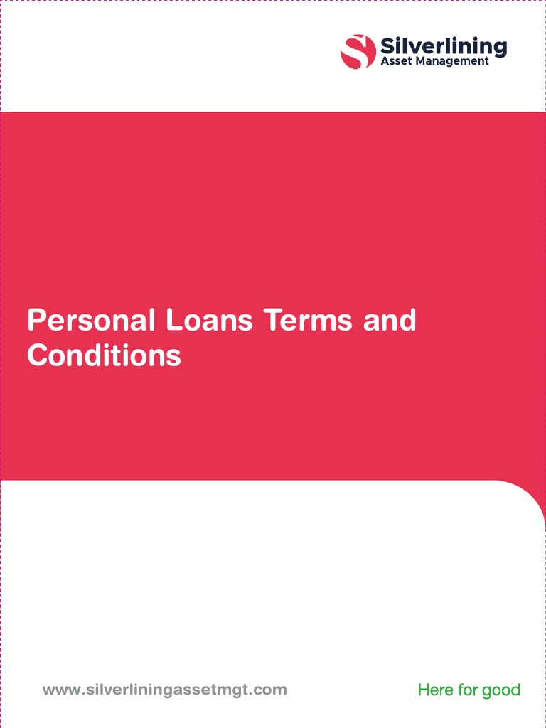 Personal Loan Terms and Conditions PDF Loans Interest