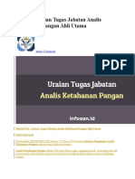 17 Butir Uraian Tugas Jabatan Analis Ketahanan Pangan Ahli Utama