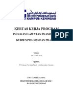 Kertas Kerja Lawatan M.sefiah Pra