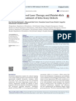 Lasers: Effect of Low-Level Laser Therapy and Platelet-Rich Fibrin On The Treatment of Intra-Bony Defects