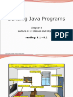 Building Java Programs: Lecture 8-1: Classes and Objects