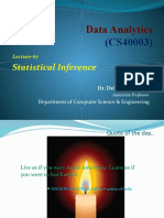 Data Analytics Lecture on Statistical Inference