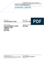 M R DESIGN (EUROPE) LIMITED - Company Accounts From Level Business