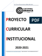 Proyecto Curricular Institucional 2020
